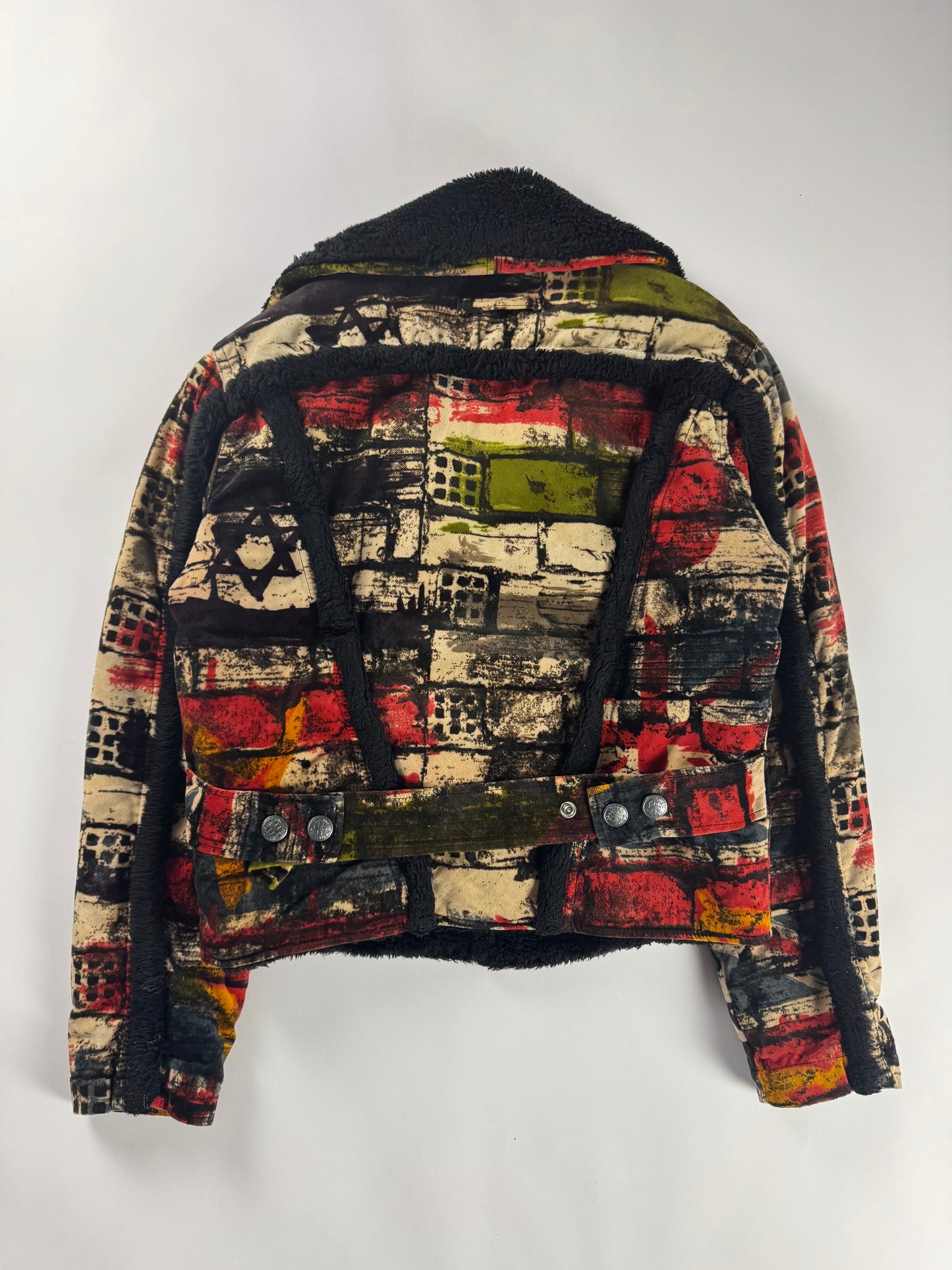 Jean Paul Gaultier Flag Print Punk Anarchy Jacket FW 1997 - M