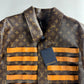 Louis Vuitton Nigo LV toile Monogram Military Leather Jacket Resort 2022 - L