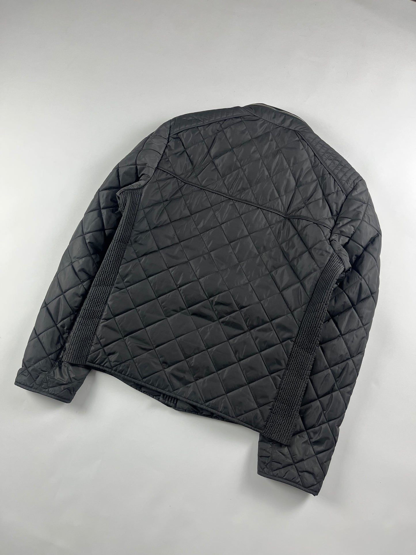 Prada Grey Padded Triangle Logo Jacket FW 2018 - M