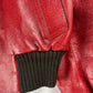 Prada Premium Red Leather Bomber Jacket FW 2000 - M