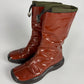 Prada Vibram Brown Patent Leather Boots FW 1999 - 38 IT/39 EU