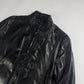 Gucci Tom Ford Dark Single Rider Stitched Panels Leather Jacket 2000s - M