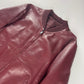 Prada Backside Triangle Logo Reversible Soft Bordeaux Leather Bomber Jacket FW 2017 - M