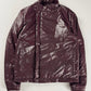 Louis Vuitton Glass Burgundy Asymmetrical Zip Nylon Jacket 2000s - S