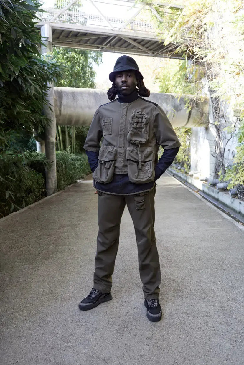 Louis Vuitton Olive Green Utility Multi Pocket Vest Pre Fall 2019 - L