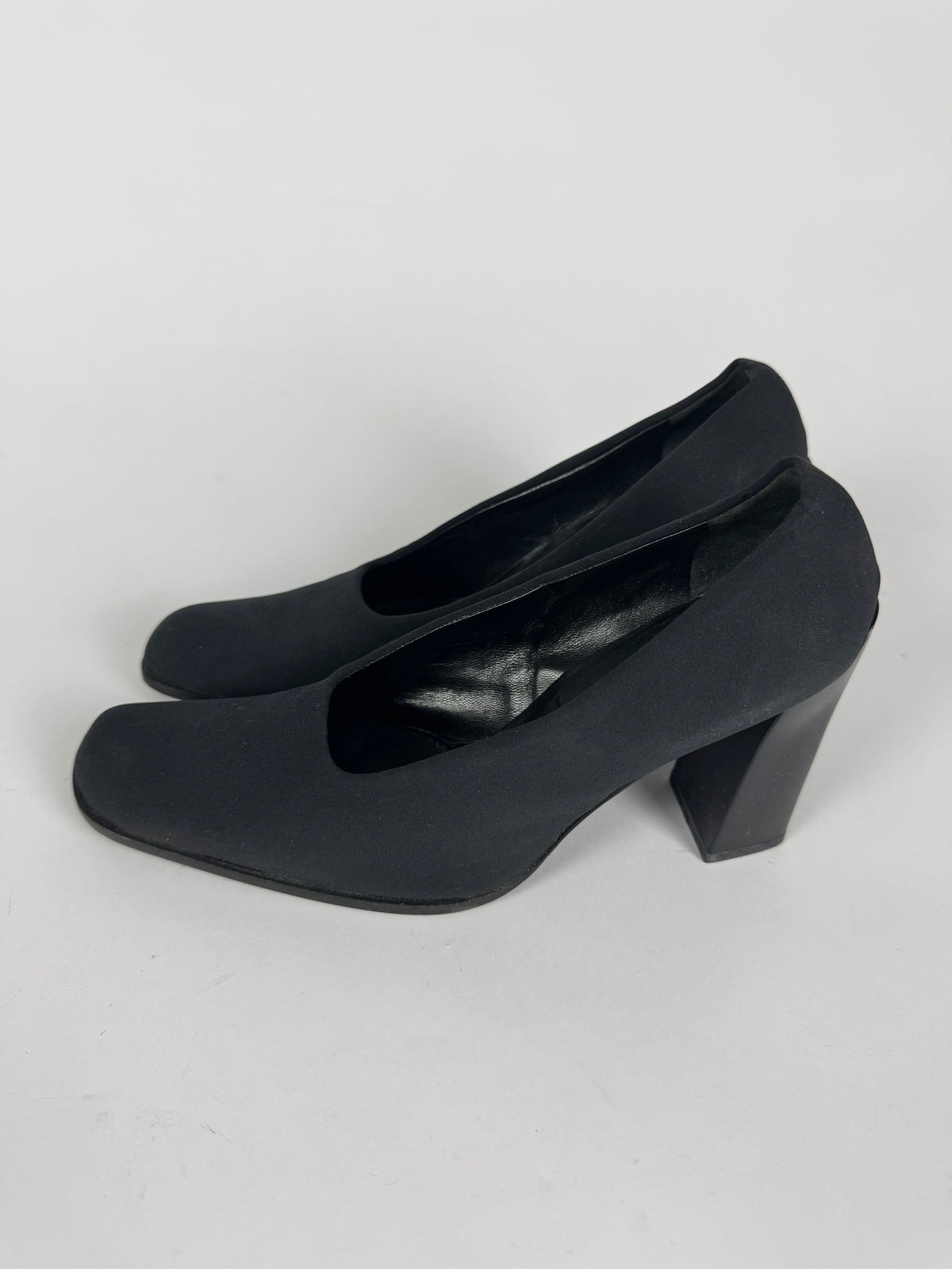 Prada Black Mary Jane Square Toe Pumps FW 1998 - 37,5 IT/38 EU