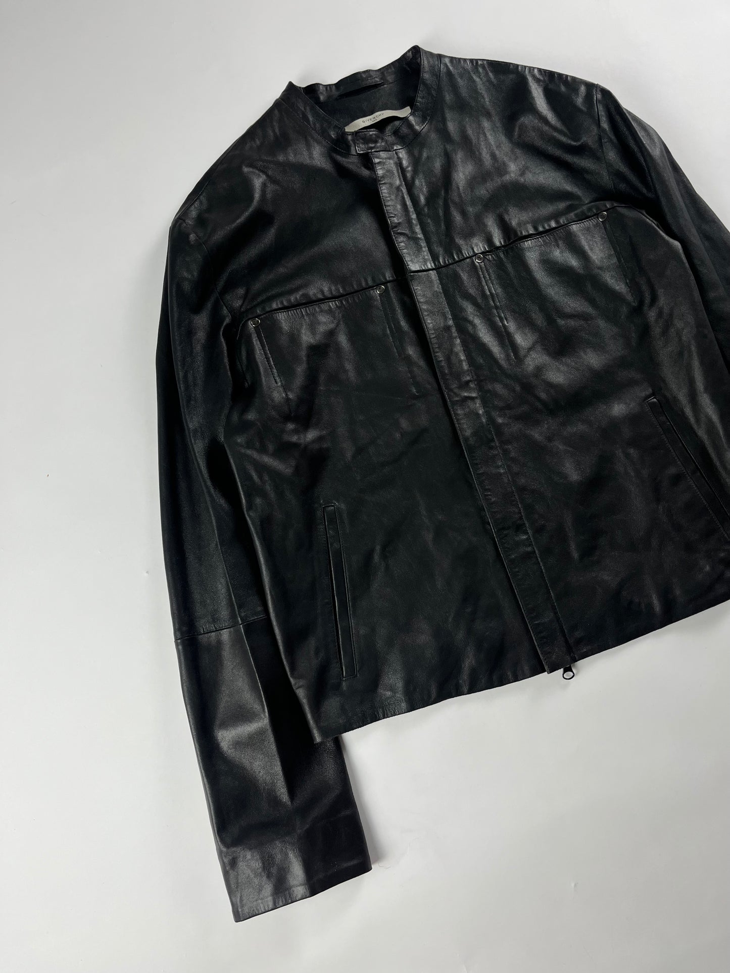 Givenchy Goat Leather Jacket 2000s - L