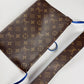 Louis Vuitton Paname Monogram Canvas Blue Lambskin Reversible Crossbody Bag - OS