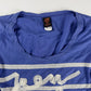 Jean Paul Gaultier Soleil Blue Marinière Stripe Logo Script Long Sleeve Mesh Top - M