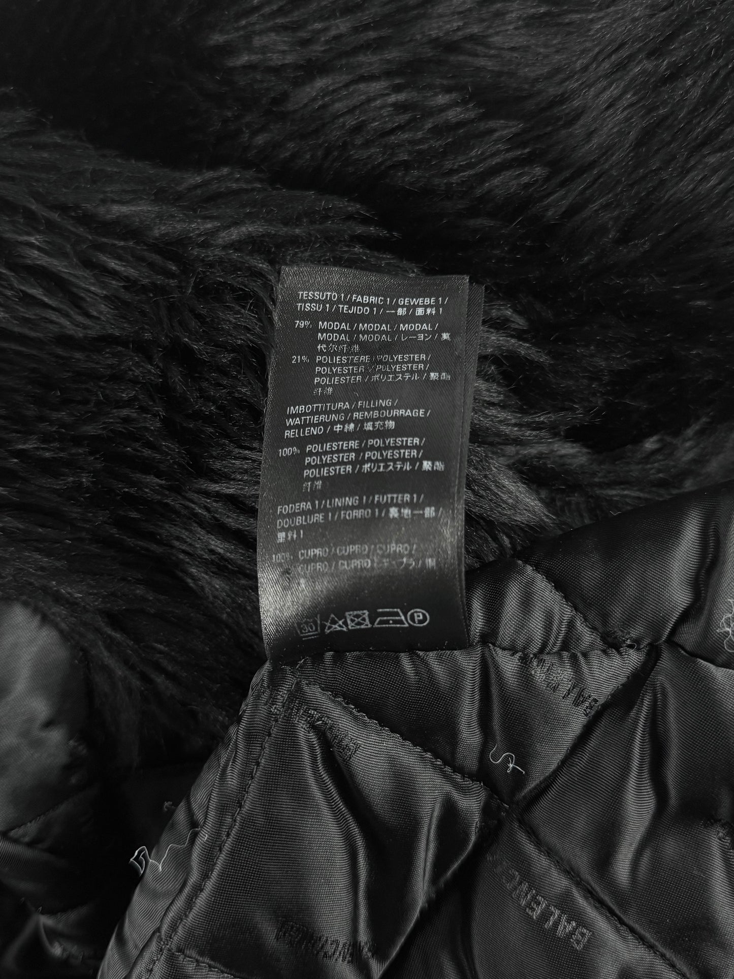 Balenciaga Faux Fur Oversize Coat FW 2019 - XS