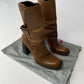 Prada Strapped Camel Leather Boots SS 1999 - 38 IT/39 EU