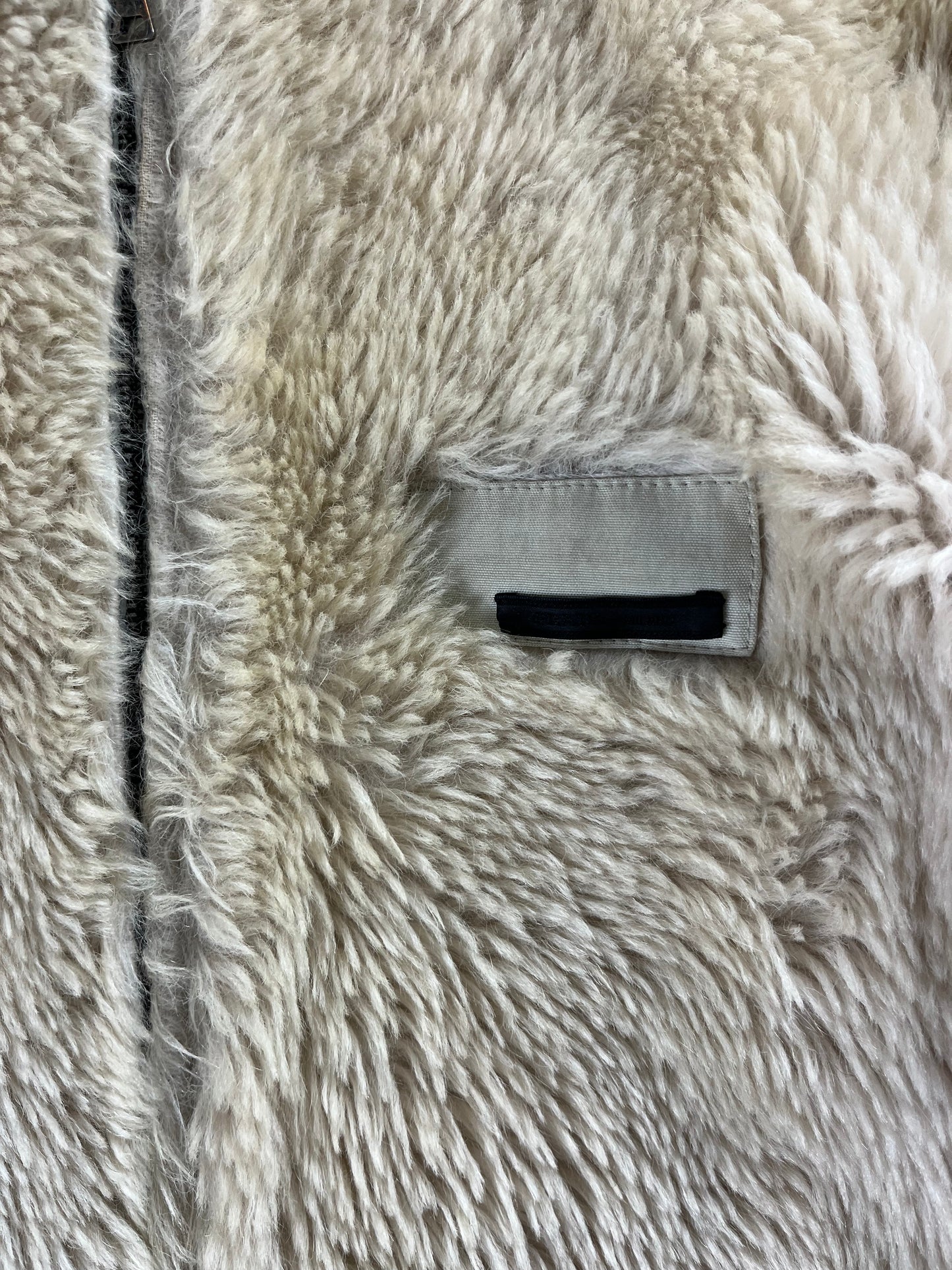 Prada Mainline Cream Fur Zipper Jacket FW 2007 - M