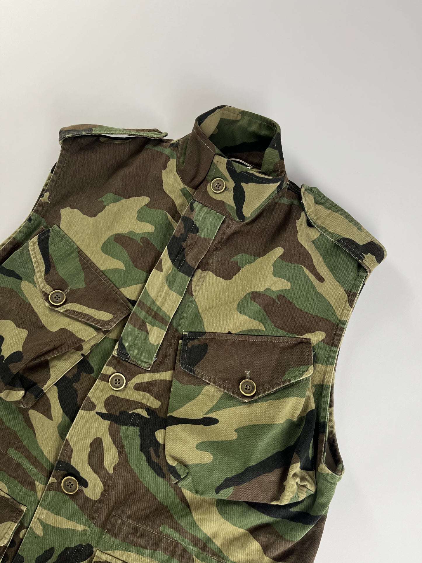 Saint Laurent Sample Military Camo Vest SS 2016 - M