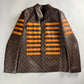 Louis Vuitton Nigo LV toile Monogram Military Leather Jacket Resort 2022 - L