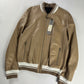 Dior Homme Camel Leather Bomber Varsity Jacket SS 2010 - L