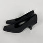 Prada Soft Black Square Toe Heels 1990s - 38,5 IT/39 EU