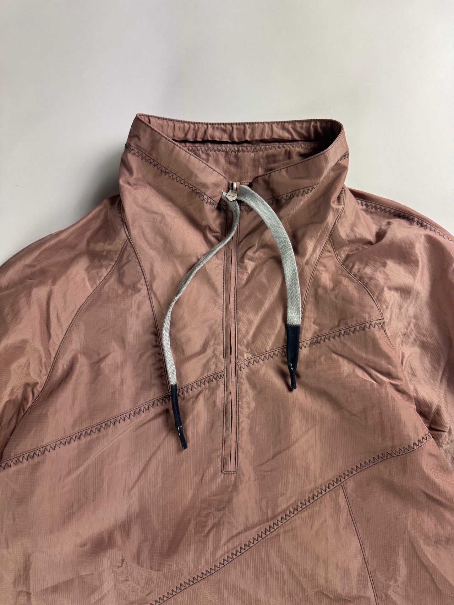 Hermès Sample Dust Pink Quarter Zip Piqure Stitch Jacket SS 2022 - M