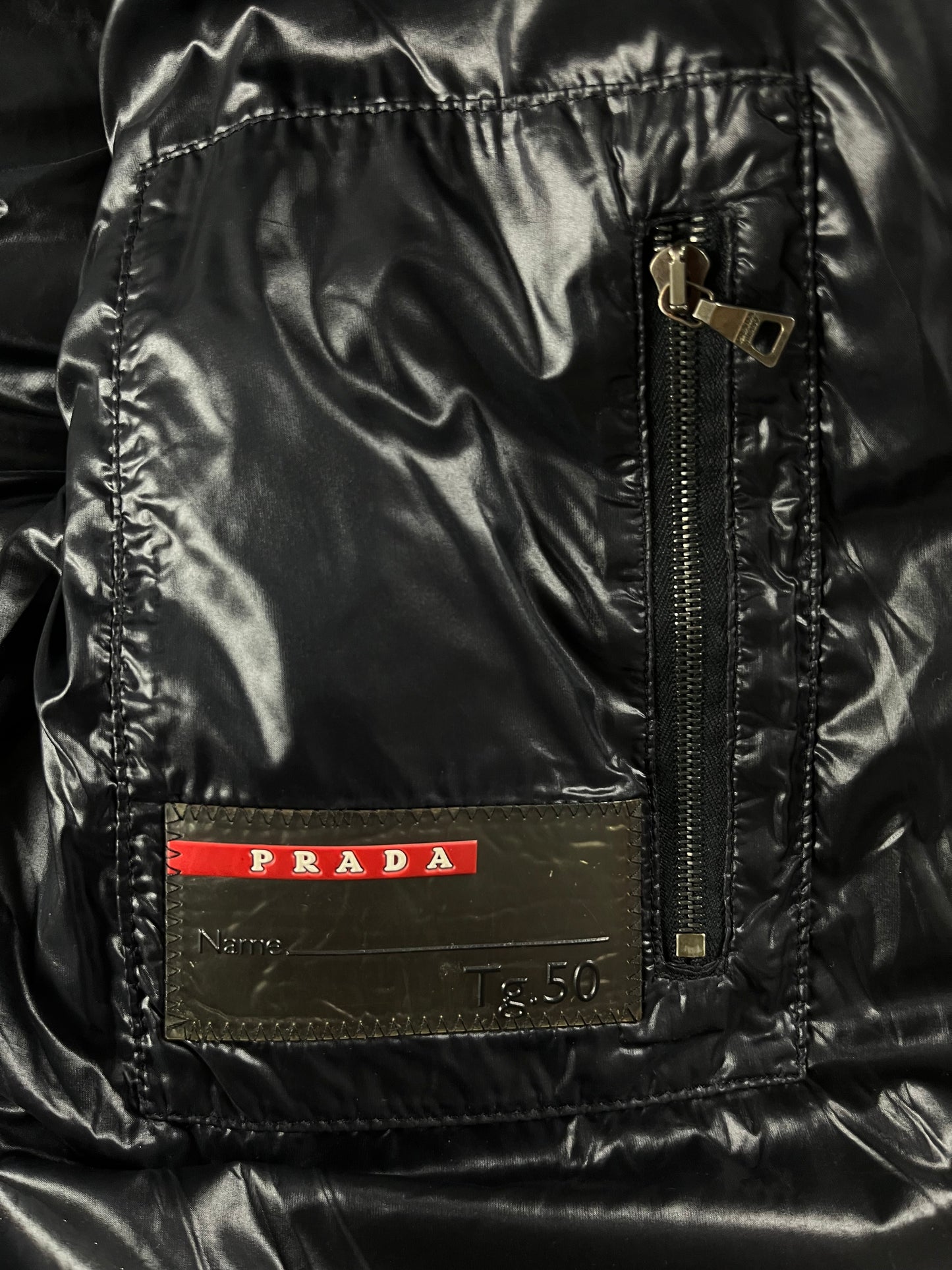 Prada Linea Rossa Dark Grey Puffer Jacket FW 2009 - L