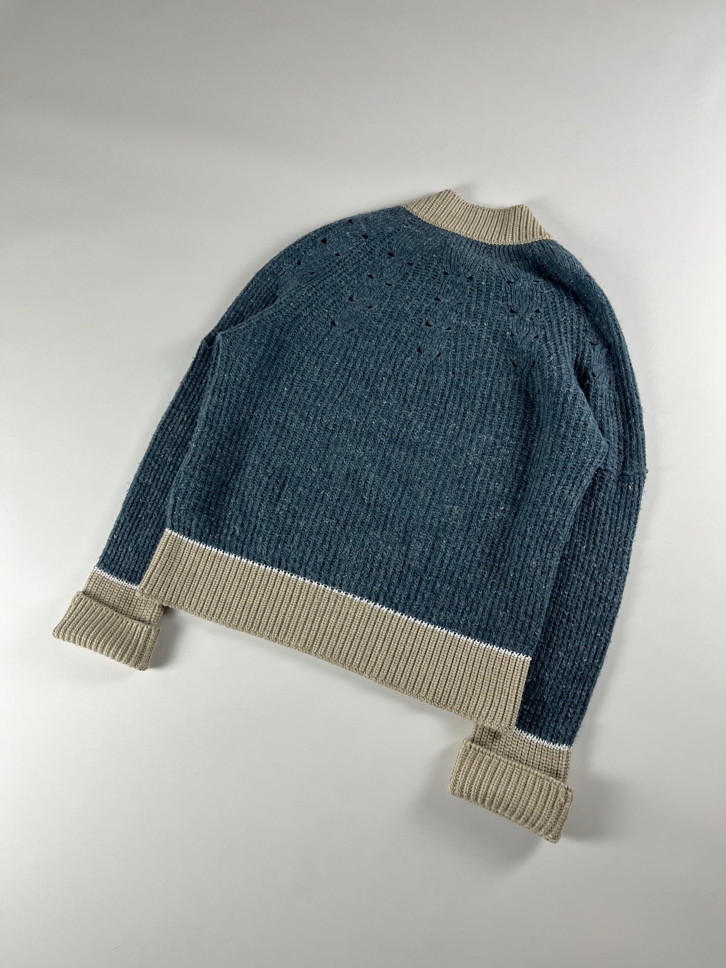 Jacquemus Blue Ivory Jumper Knitwear FW 2017 - M