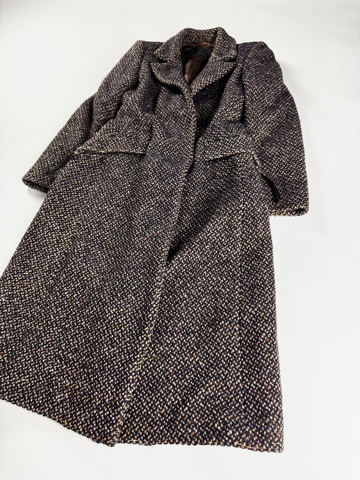 Prada Tweed Tailored Long Coat FW 2000 - XS