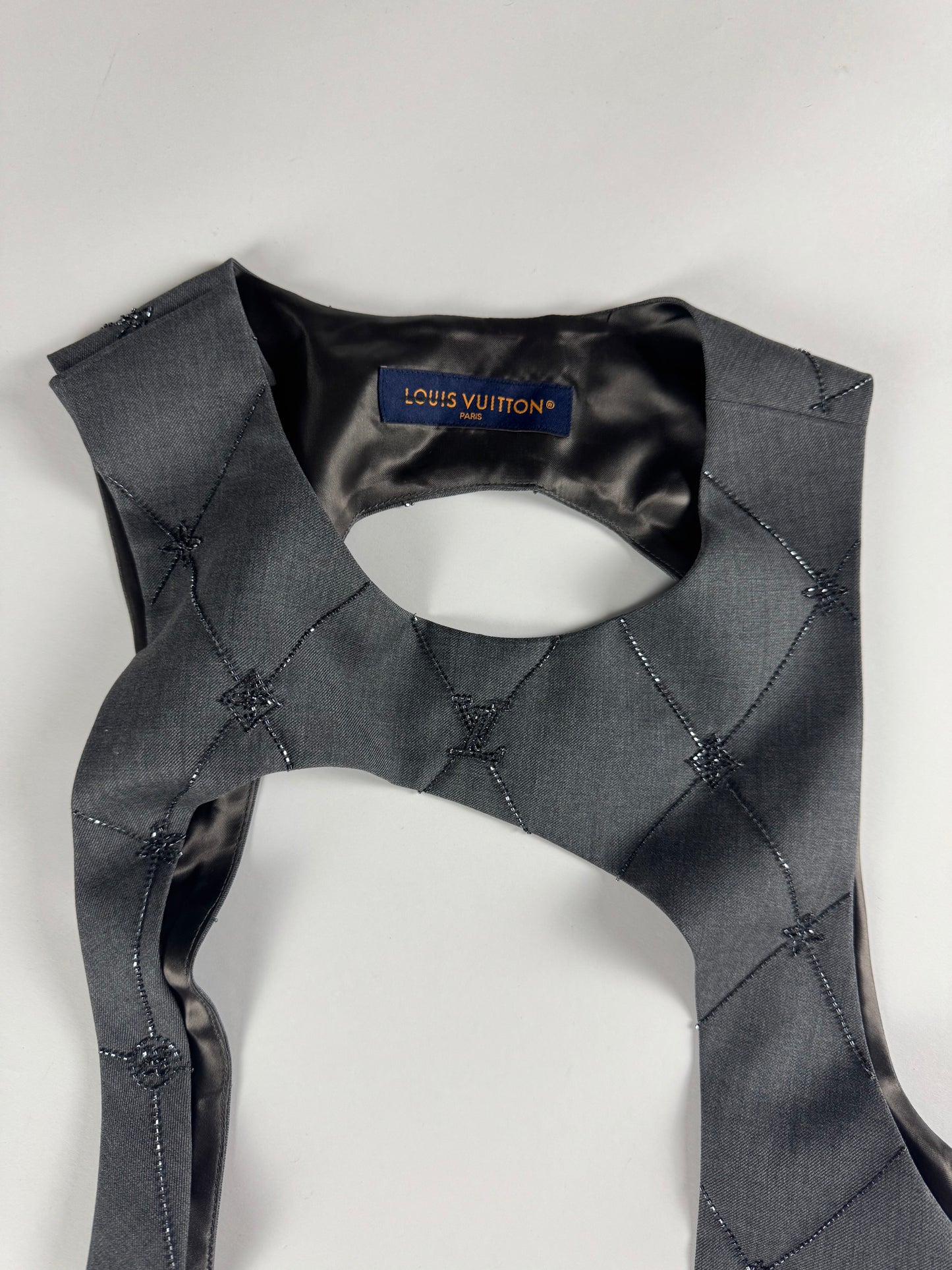 Louis Vuitton Embroidered Monogram Mid Layer Harness Vest FW 2023 - S