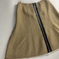 Louis Vuitton Sample Exposed Front Zipper Tan Flared Skirt FW 2015 - S