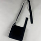 Prada Black Leather Strapped Crossbody Bag SS 1999 - OS