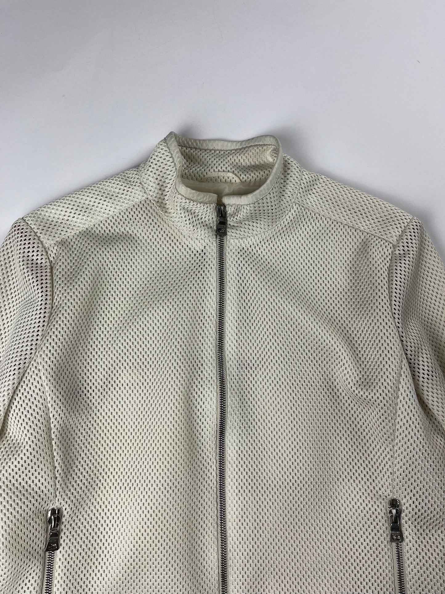 Prada Mesh Leather Elbows Jacket SS 2000 - S