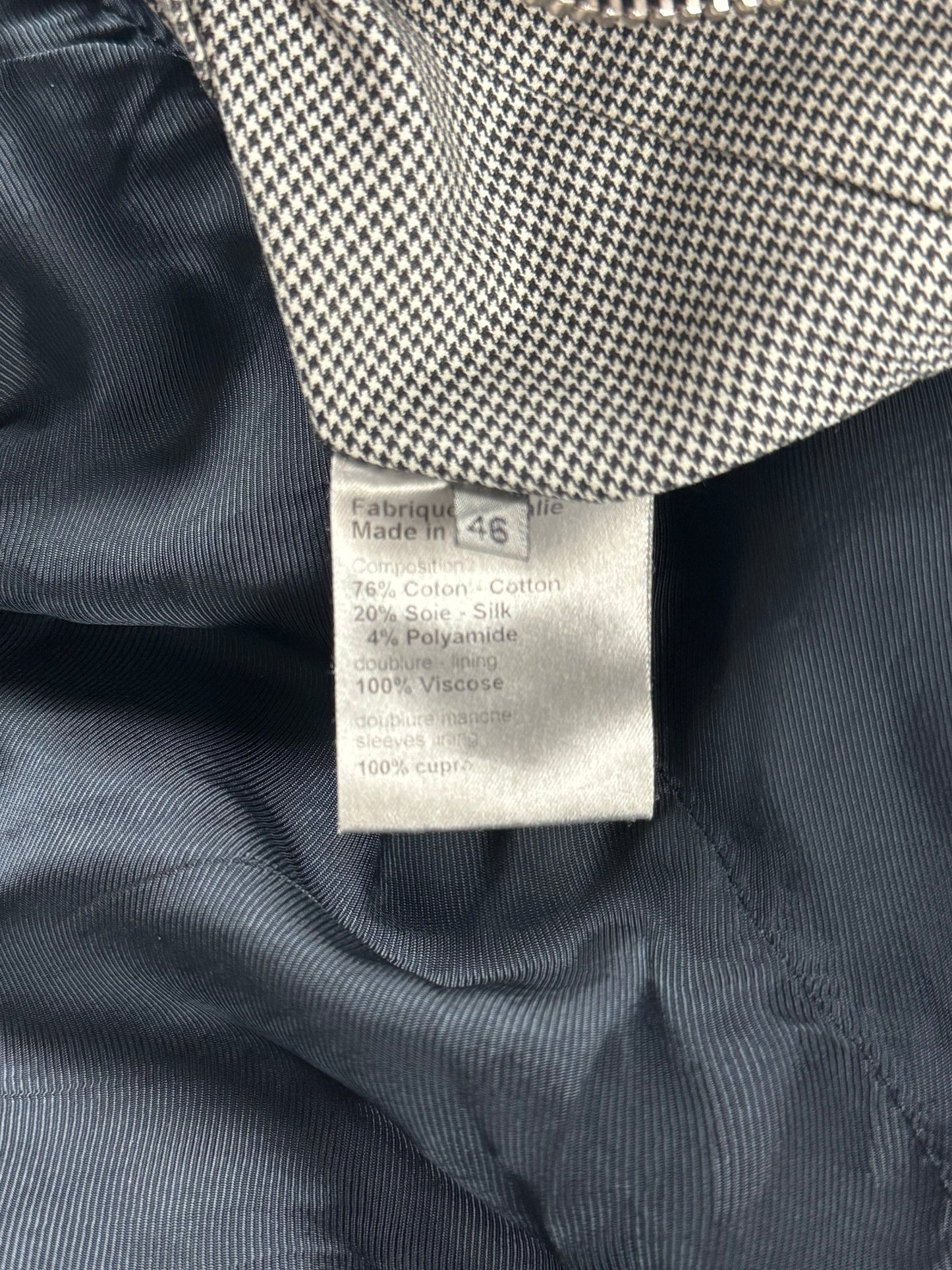 Dior Homme Kris Van Assche Ribbed Silk Rider Jacket SS 2008 - M