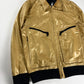 Dior Homme Kris Van Assche Fragmented Bright Yellow Leather Bomber Jacket SS 2009 - L