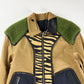 Coach Sample Camel Mixed Animal Print Green Shearling Collar Bomber Jacket SS 2016 - M