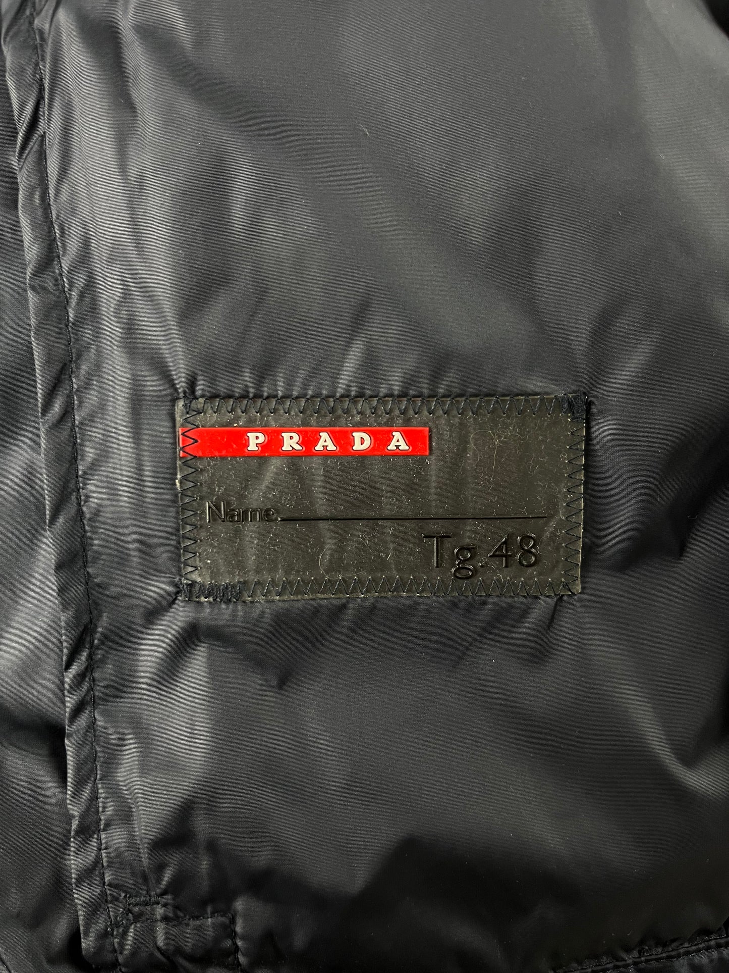 Prada Navy Nylon Moto Jacket SS 2009 - M