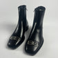 Balenciaga Square Toe Silver BB Rim Leather Ankle Boots FW 2019 - 40 EU