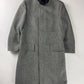 Gucci Grey Wool Leather Belt Collar Long Coat FW 2000 - M