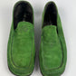 Prada Green Suede Loafers Shoes FW 1999 - 44 EU