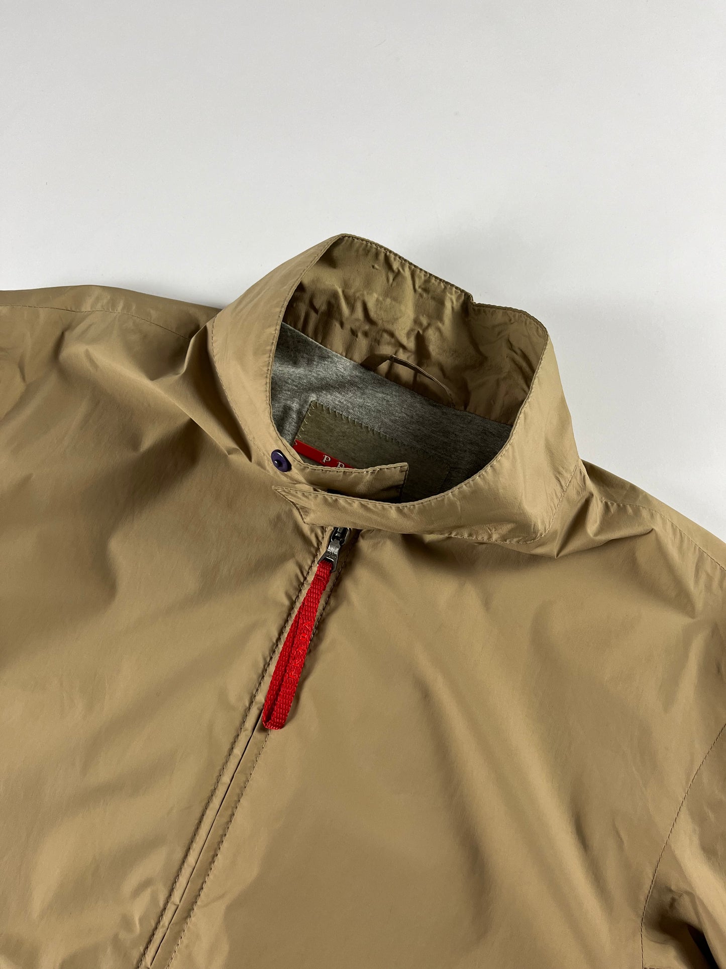 Prada Sand Camel Technical Nylon Jacket SS 2000 - M