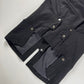 Dries Van Noten Black Wool Gilet Vest Sherpa Effect Collar - M