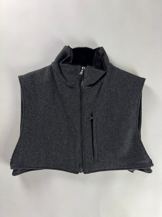 Prada Prada Fur Lining Cropped Vest FW 2001 - L