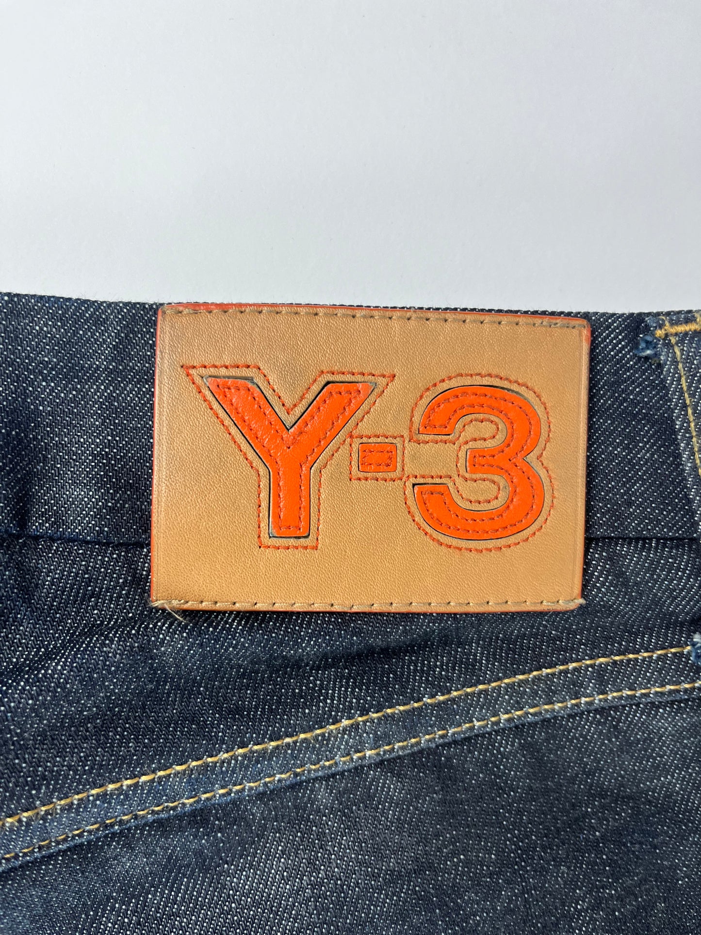 Yohji Yamamoto Y-3 Three Stripes Denim Pants - 34 US