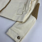 Prada Leather Patched Cream Harrington Jacket 2000s - L