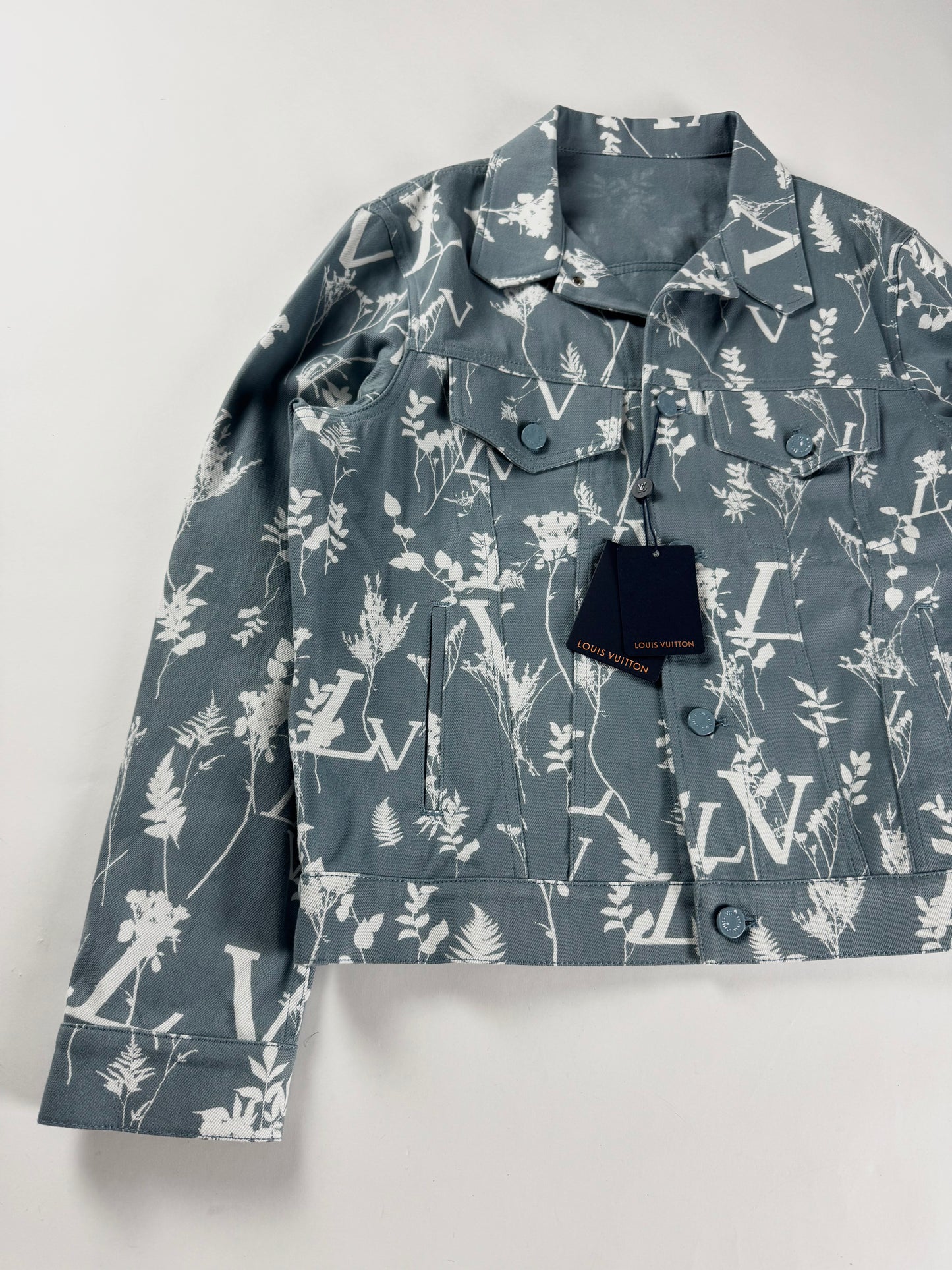 Louis Vuitton Blue Leaf Cotton Trucker Jacket FW 2022 - M