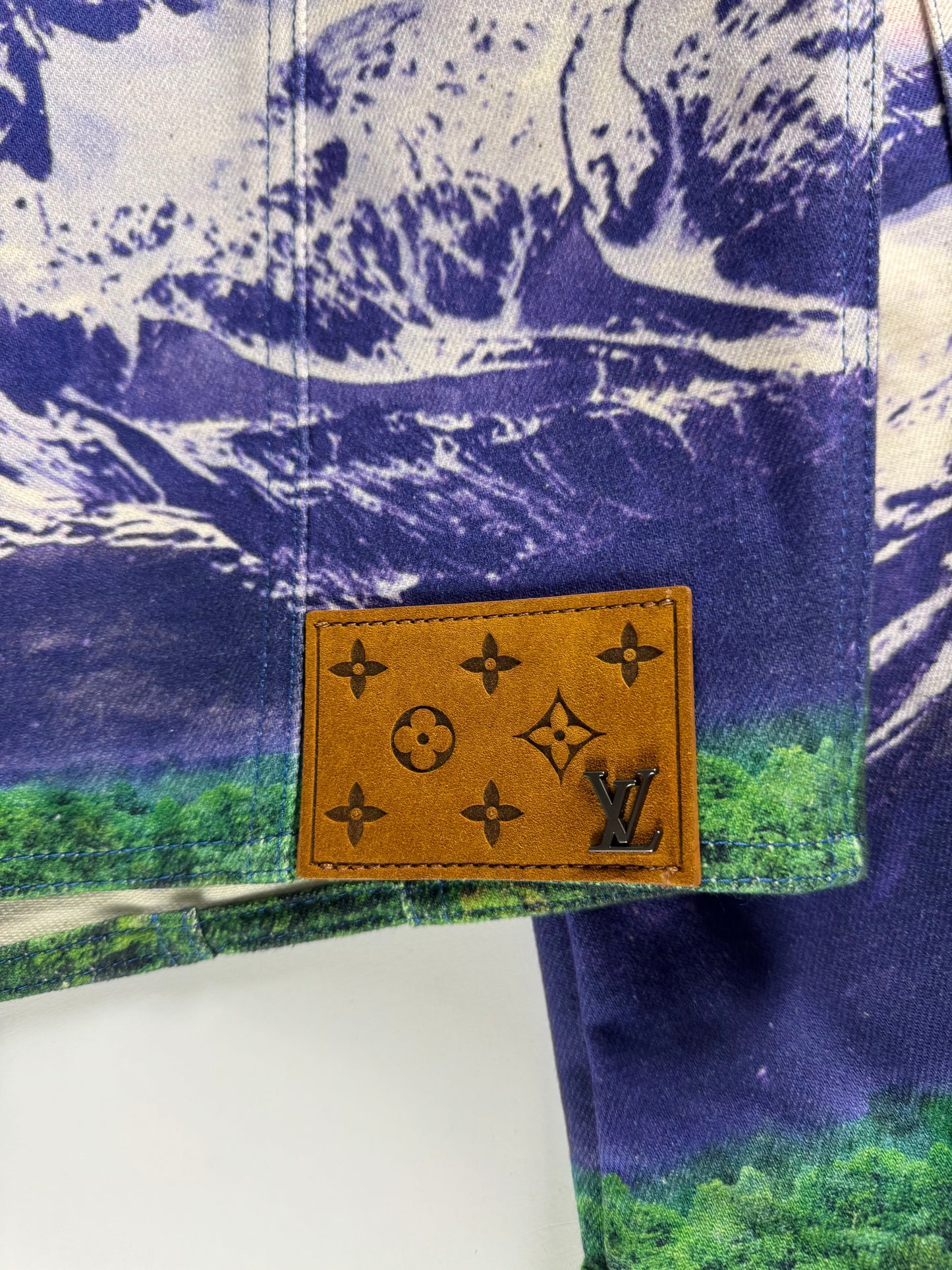 Louis Vuitton Virgil Abloh Landscape Denim Trucker Jacket SS 2022 - M