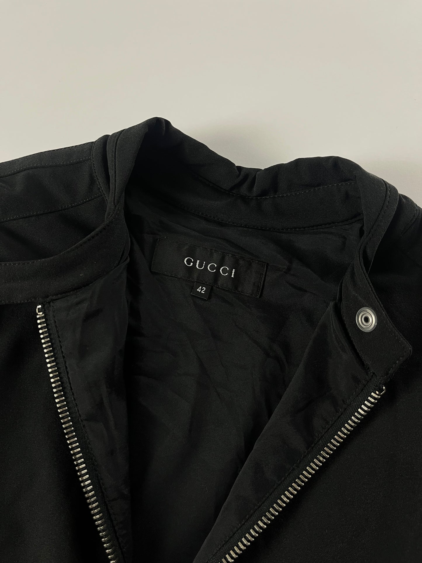 Gucci Dark Navy Crop Motor Jacket FW 1998 - S