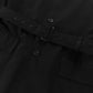 Prada Milano Black Single Breasted Minimalist Belted Coat FW 2000 - L