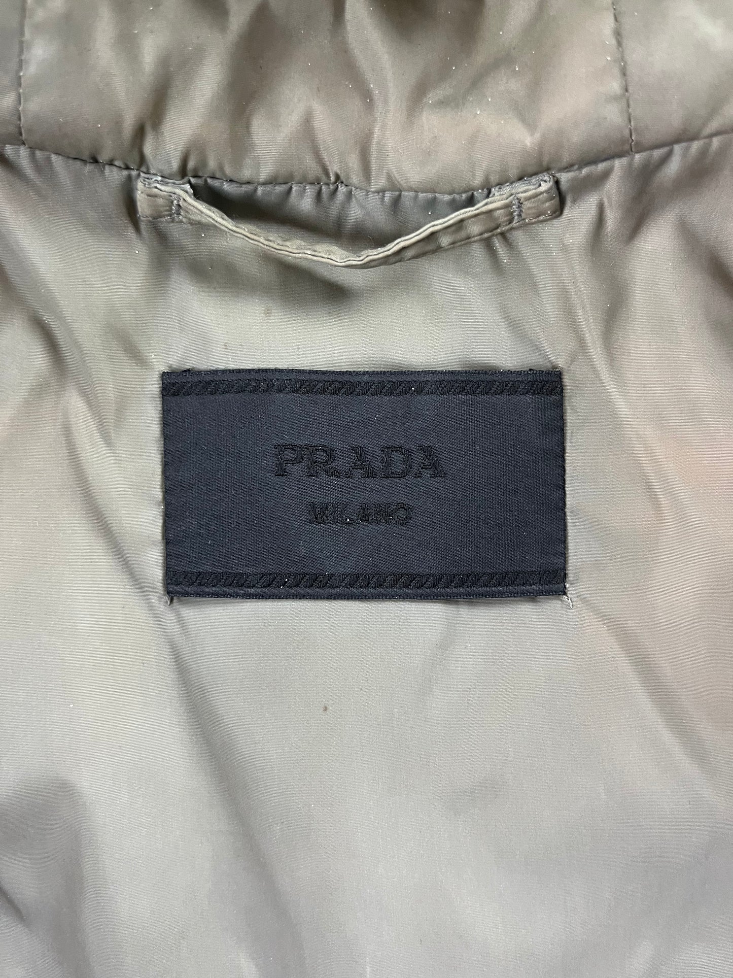 Prada Mainline Cream Fur Zipper Jacket FW 2007 - M