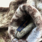 Louis Vuitton Camouflage Mohair Turtleneck Sweater Green Brown Blue Fuzzy FW 2019 - XS