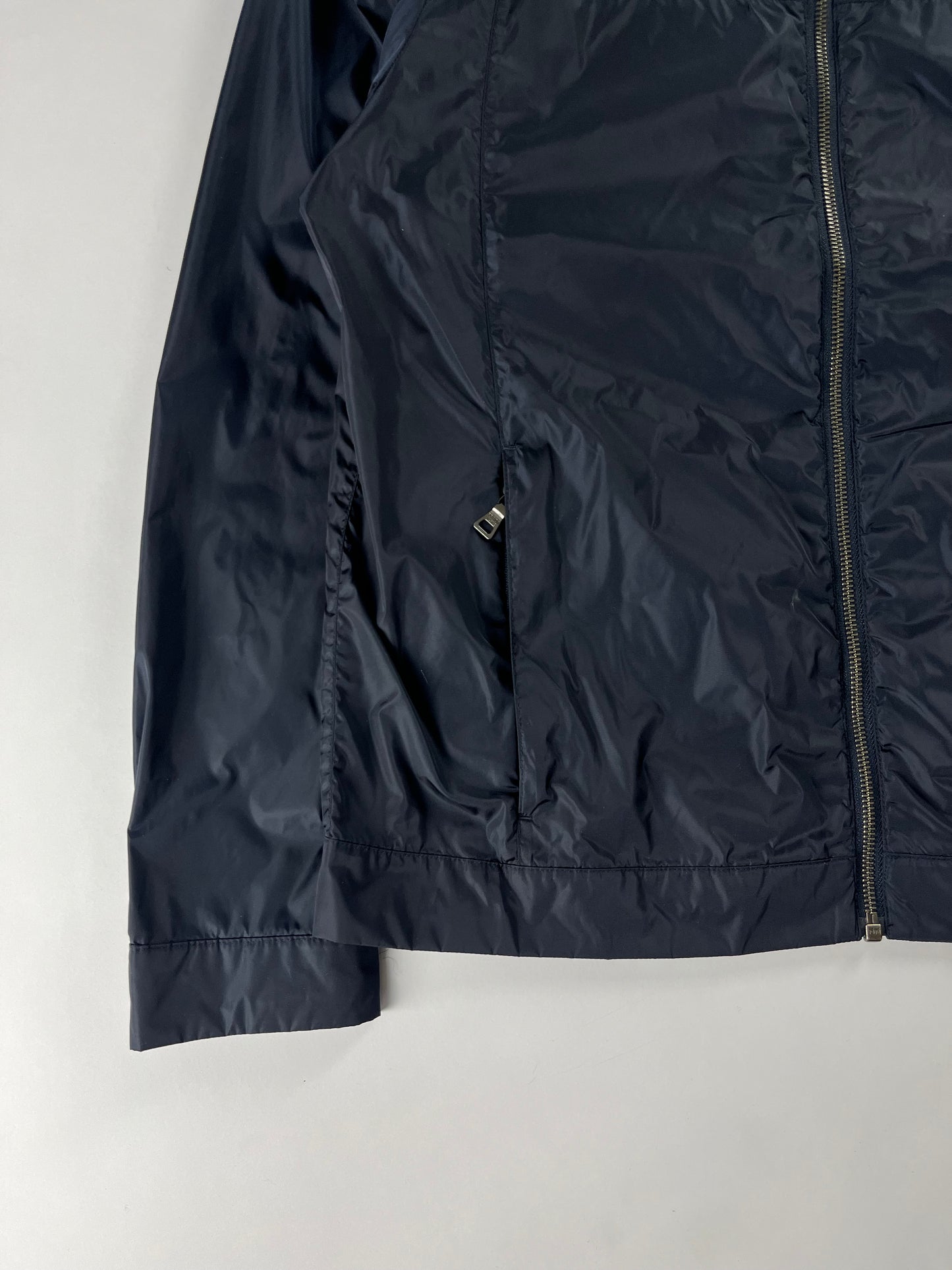 Prada Navy Nylon Moto Jacket SS 2009 - M