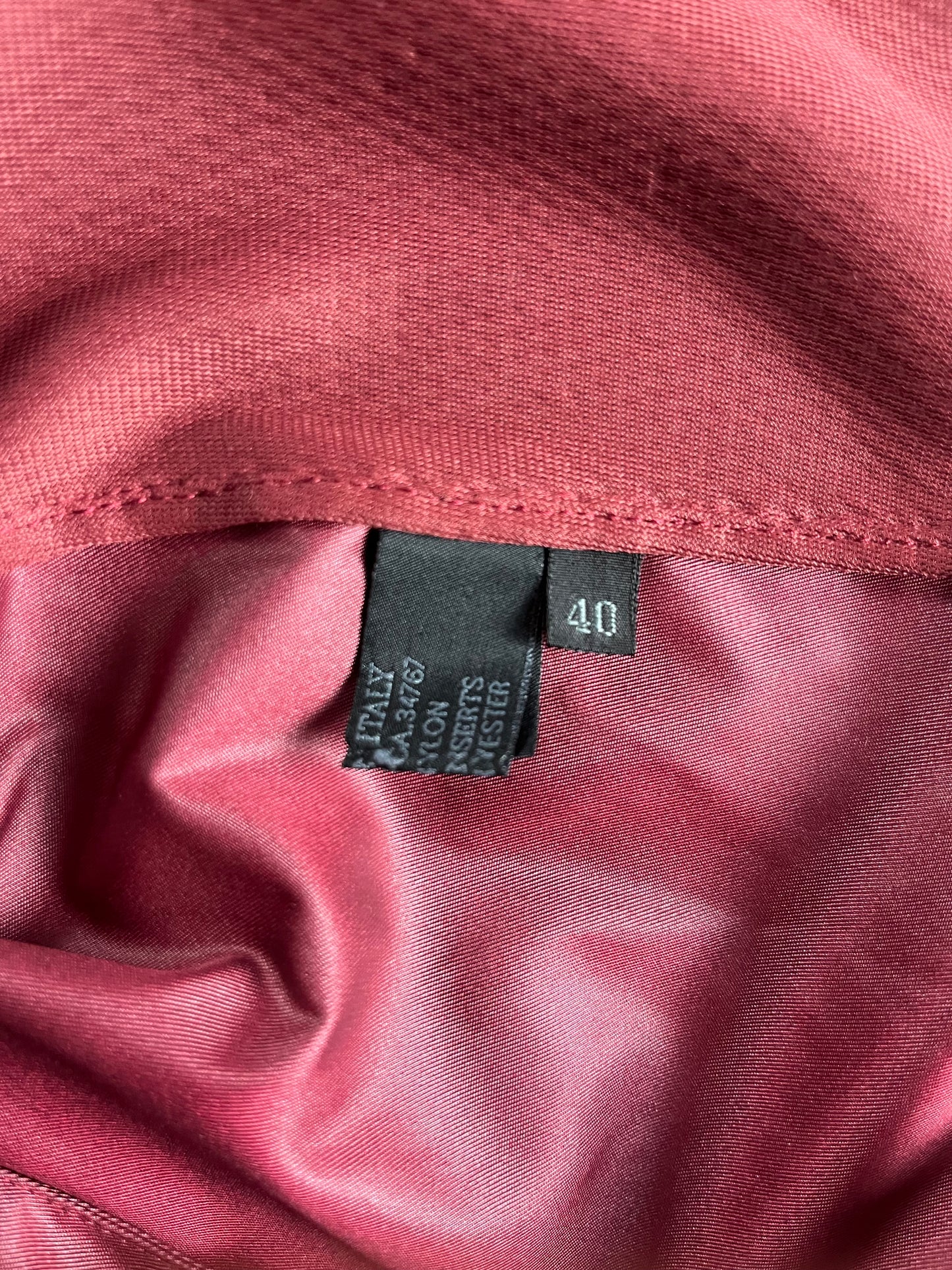 Prada Red Back Mesh Nylon Trucker Jacket SS 1999 - XS