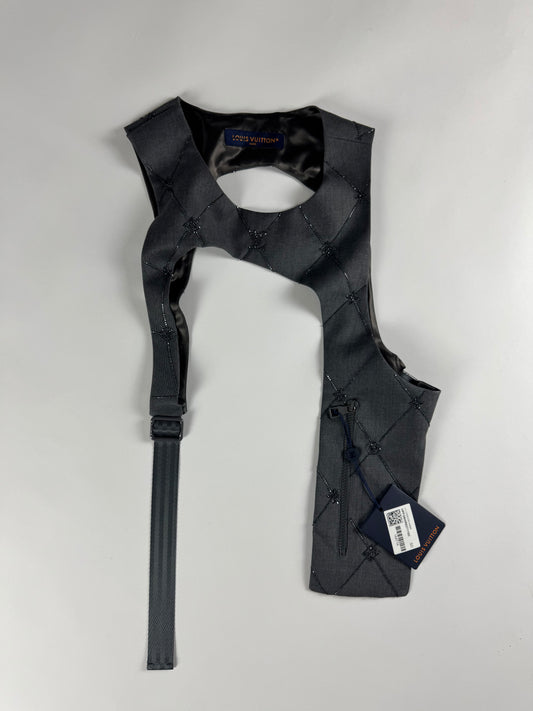 Louis Vuitton Embroidered Monogram Mid Layer Harness Vest FW 2023 - S