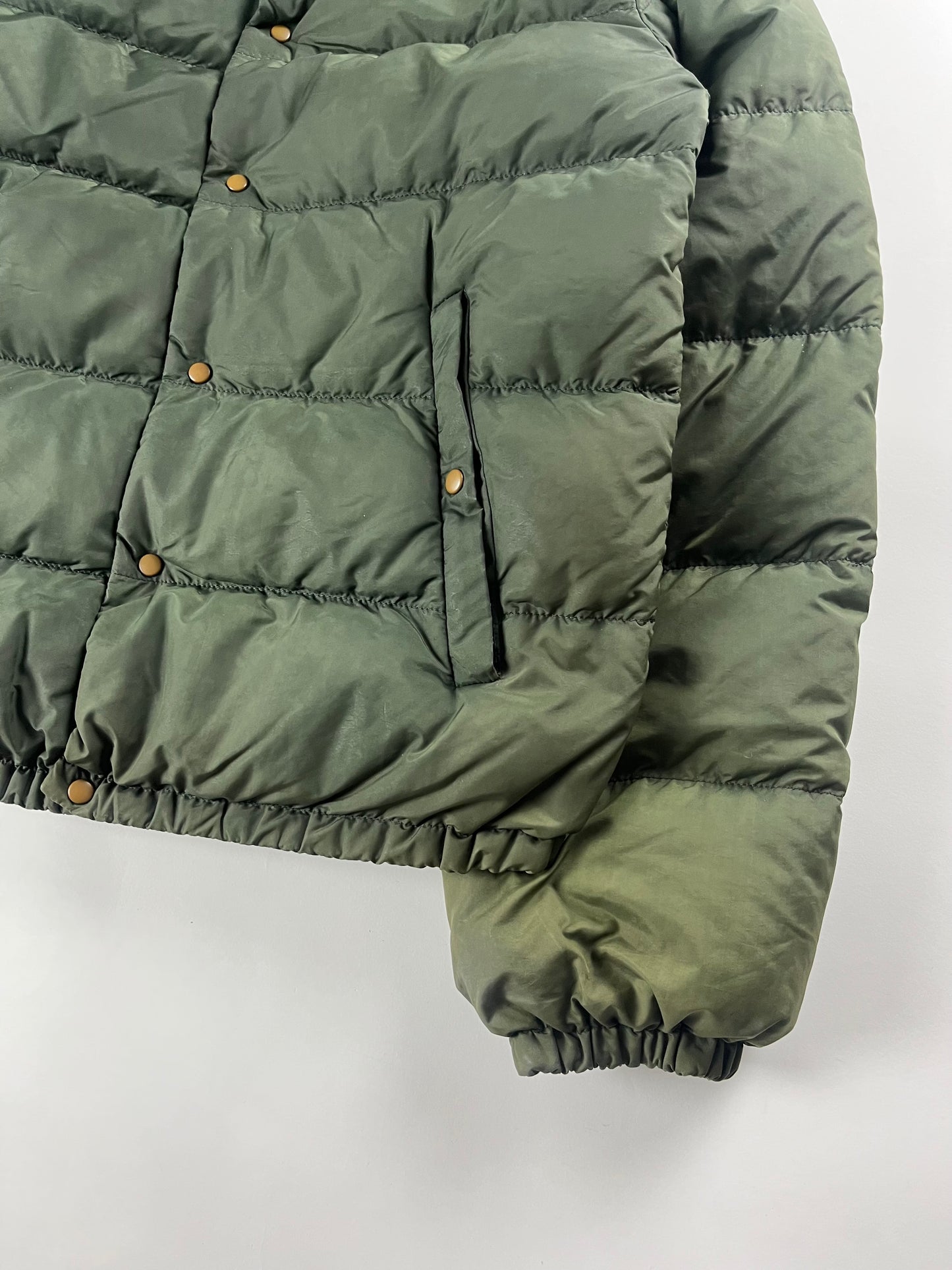 Miu Miu Green Nylon Puffer Jacket 2000s - S